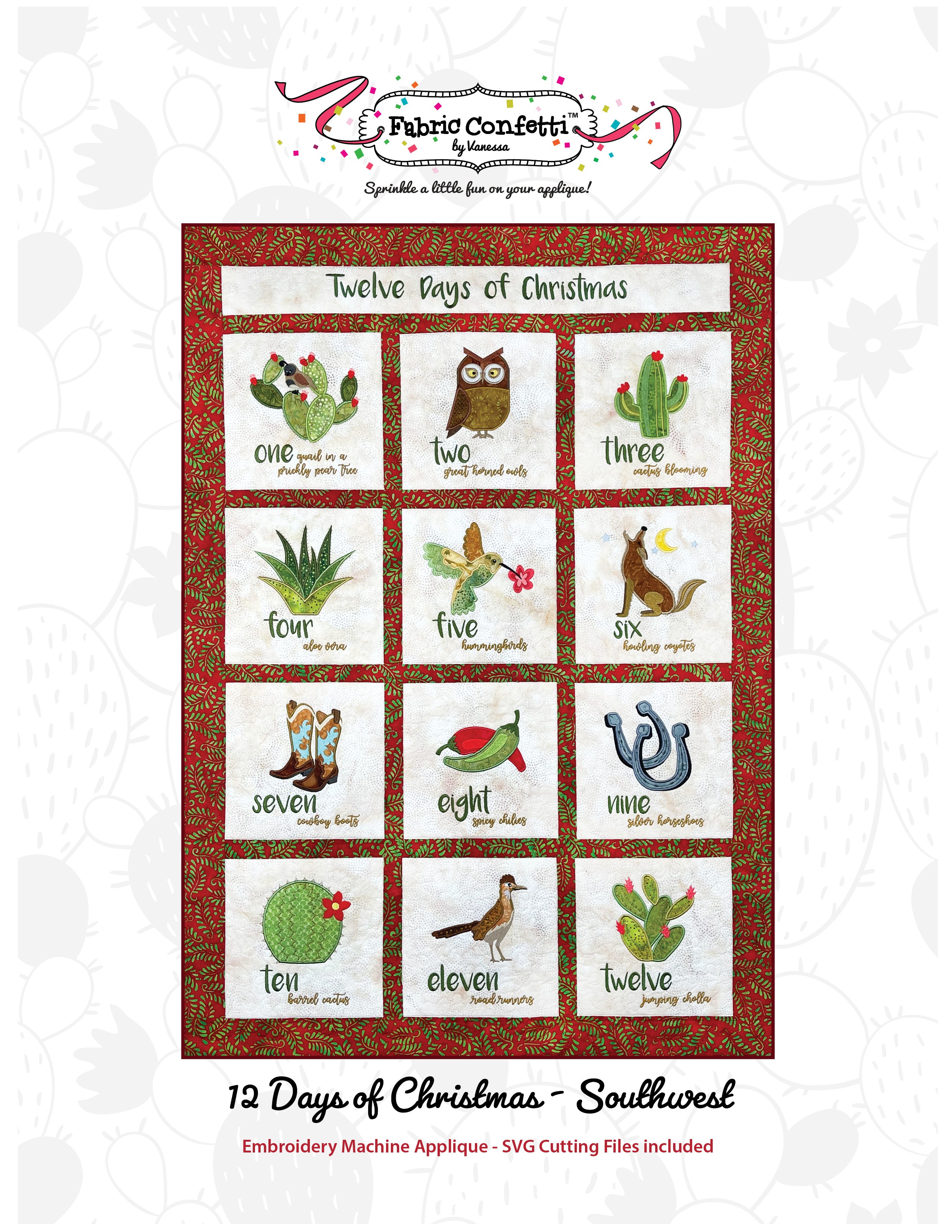 Fourth Day of Christmas Embroidery Kit