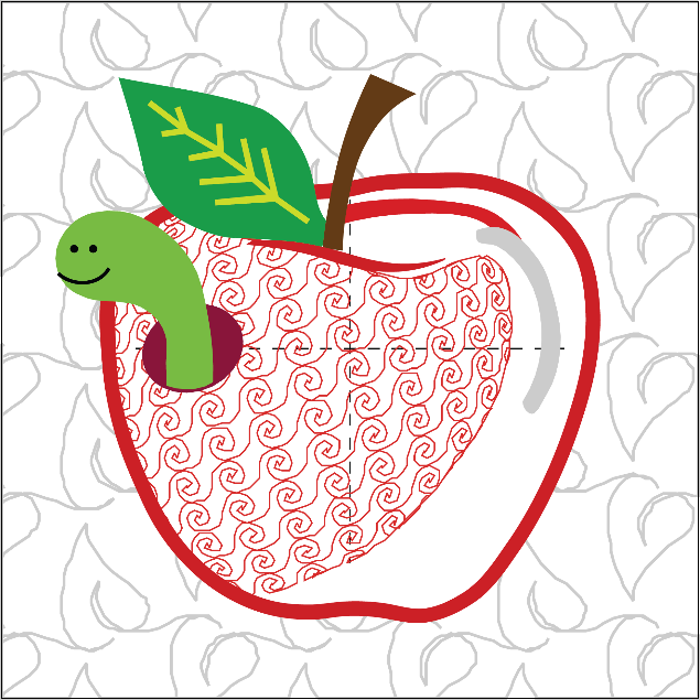 An Apple for the Teacher ITH Wall Hanging