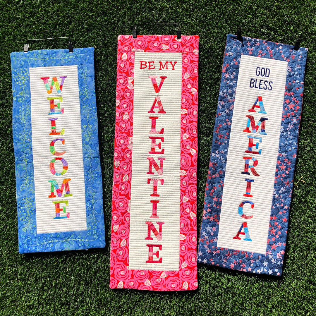 Bit-O-Color Quilted Holiday Banners