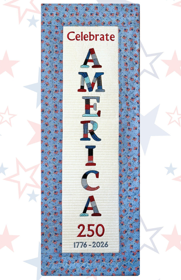 Bit-O-Color Celebrate America 250 Quilted Banner