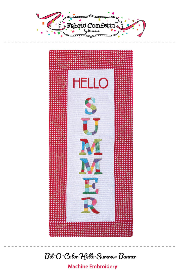 Bit-O-Color Hello Summer Quilted Banner