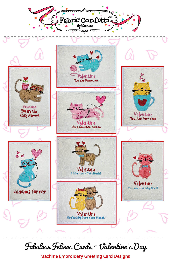 Fabulous Felines-Valentine's Day Greeting Cards