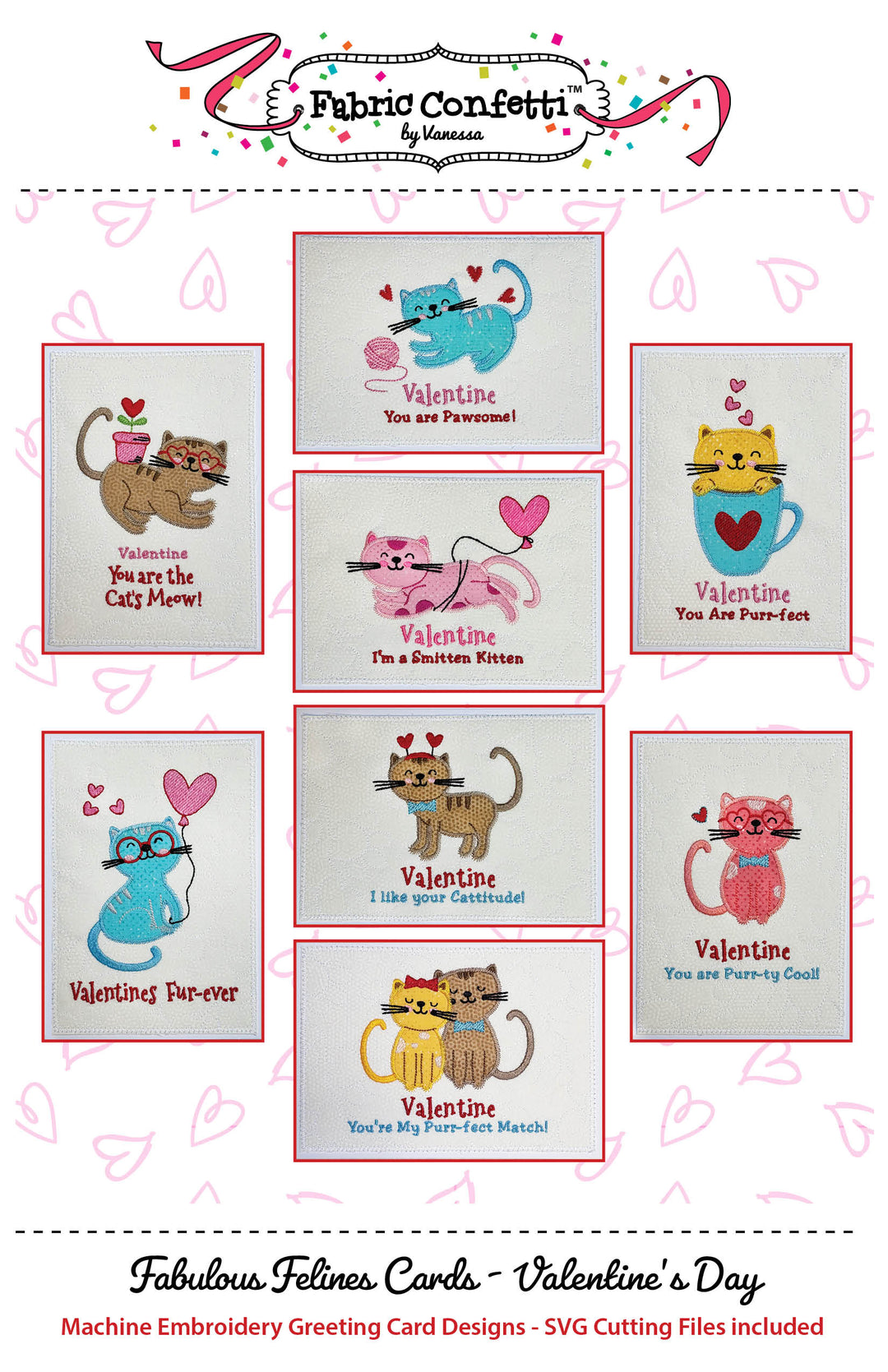 Fabulous Felines-Valentine's Day Greeting Cards