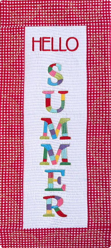 Bit-O-Color Hello Summer Quilted Banner