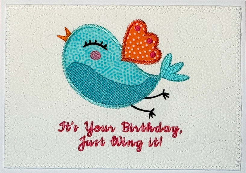 Fabric Confetti AQG Card Class
