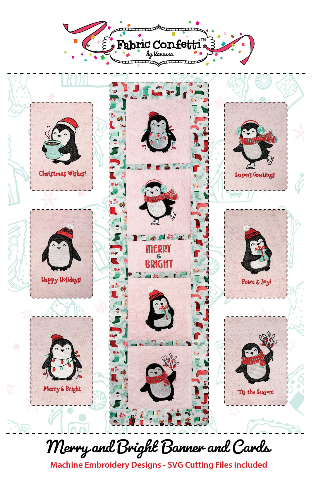 Merry and Bright Banner and Cards