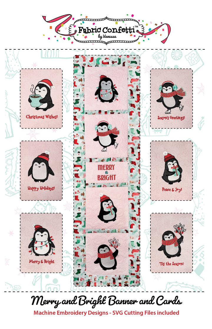 Merry and Bright Banner and Cards