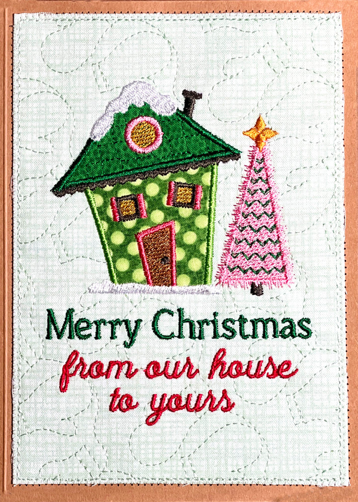Wonky House Holiday Greeting Cards