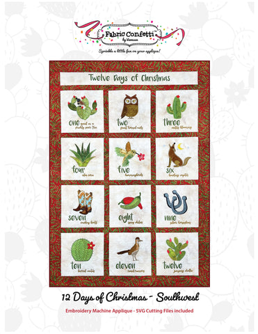 Twelve Days of Christmas - Southwest Machine Embroidery