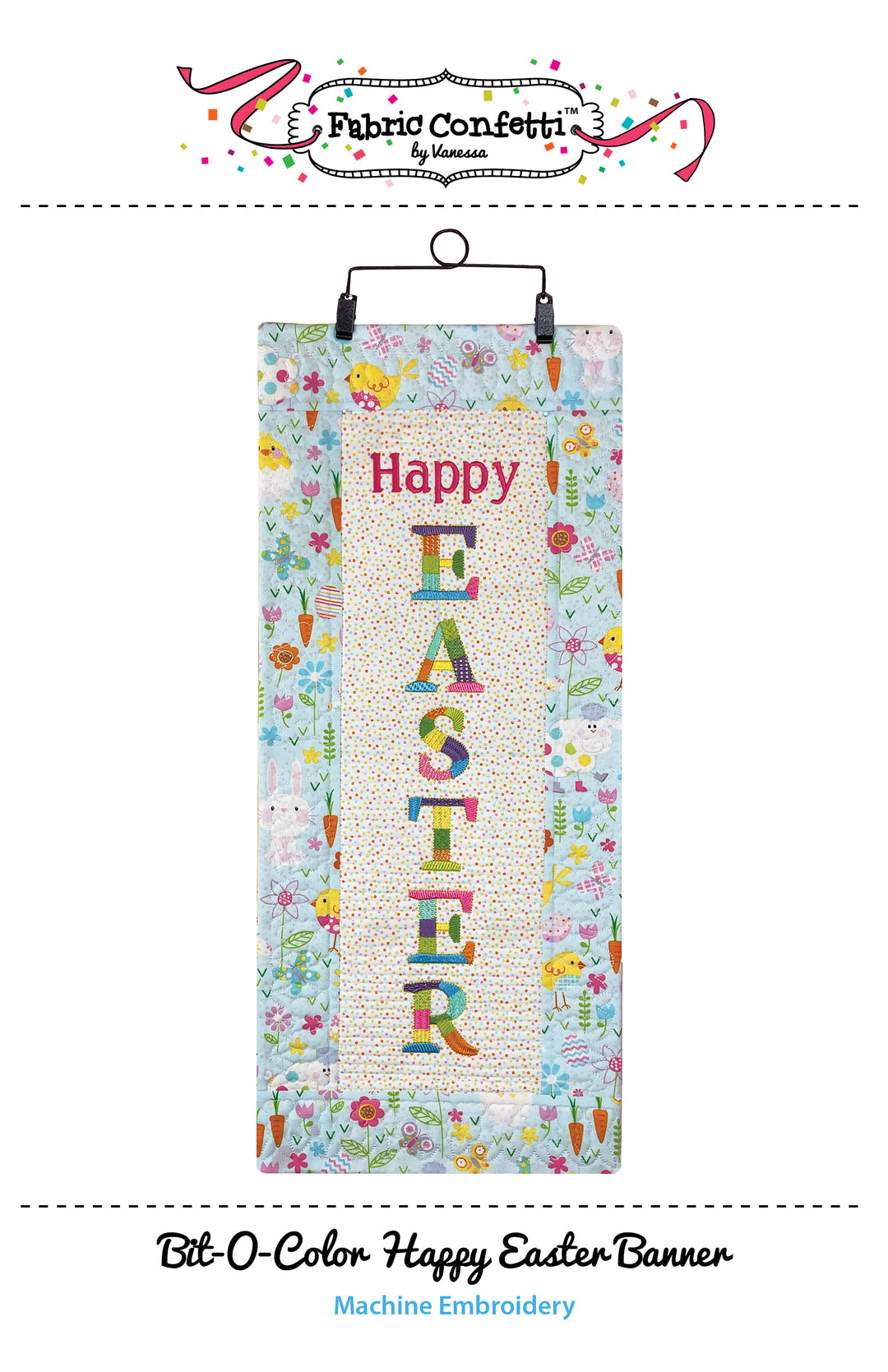Bit-O-Color Easter Quilted Banner