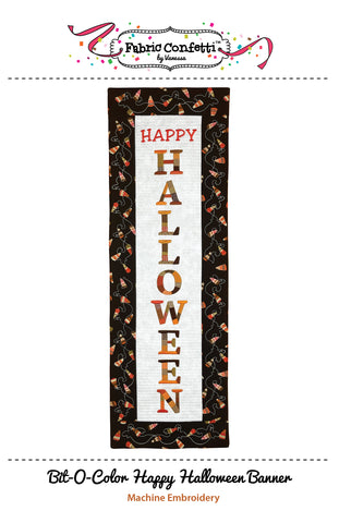 Bit-O-Color Happy Halloween Quilted Banner