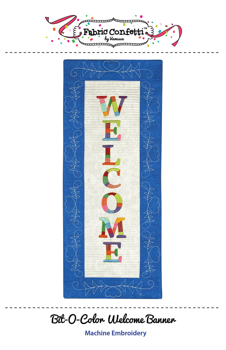 Bit-O-Color Welcome Quilted Banner