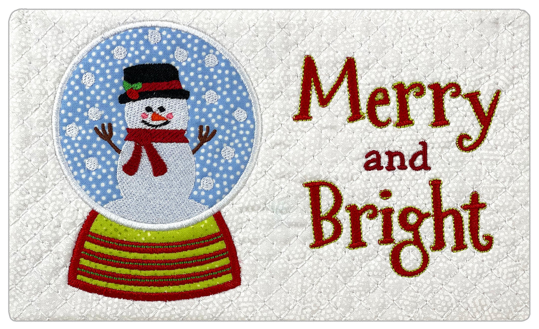 In the hoop Christmas Gift Tags Applique Machine Embroidery Design