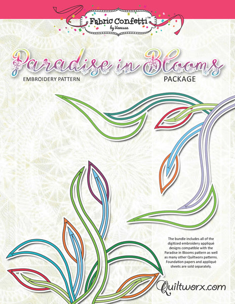 Paradise in Blooms Machine Embroidery