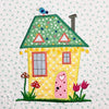 The Wonky Houses Table Runner - Spring - for Machine Embroidery