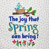The Wonky Houses Table Runner - Spring - for Machine Embroidery
