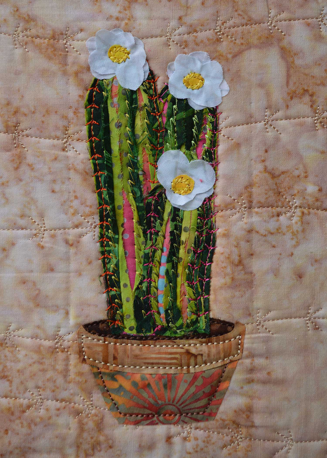 Confetti Cactus for Machine Embroidery