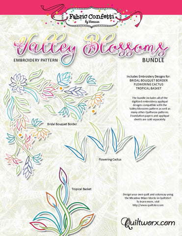 Valley Blossom Bundle Machine Embroidery