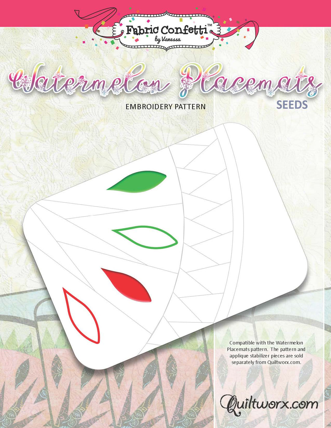 Watermelon Seeds Machine Embroidery